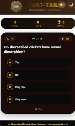 Short-Tailed Coolzino Cricket Screenshot 1