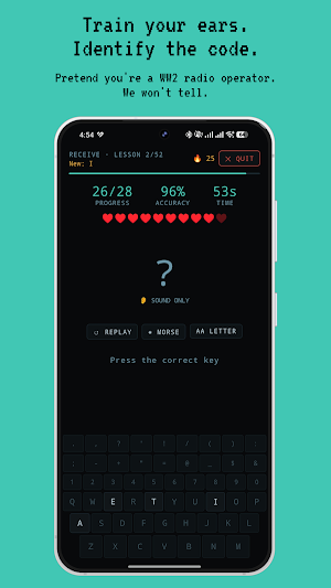 DotDotDash - Learn Morse Code Screenshot 1