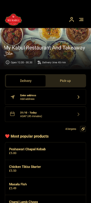 My Kabul Restaurant Screenshot 0