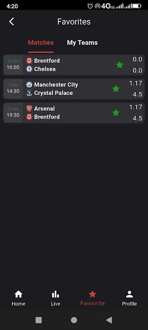 LivescoreHD Screenshot 0