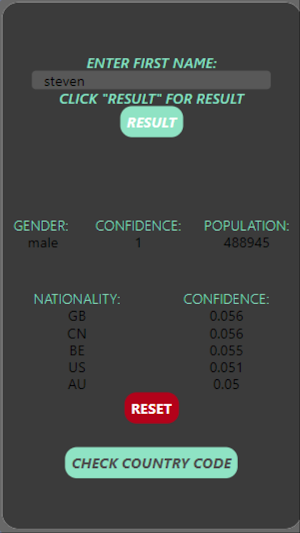 nationality guesser by aydin Screenshot 2