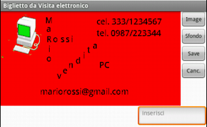 Biglietto da Visita V2 Screenshot 1