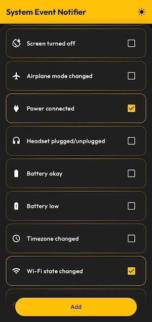 System Event Notifier Screenshot 1