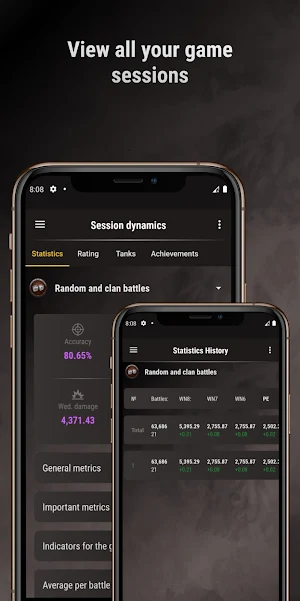 WOT Statistics Screenshot 2