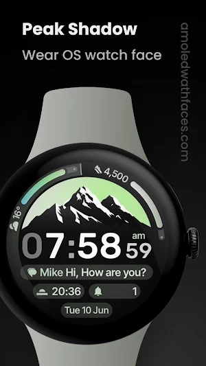 Peak Shadow Watch Face Screenshot 0