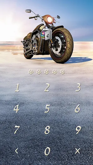 AppLock Theme Motorcycle – Paid Theme Screenshot 1