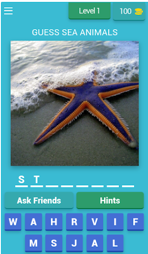 GUESS SEA ANIMALS ! Screenshot 0