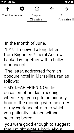 Book, The Mountebank Screenshot 1