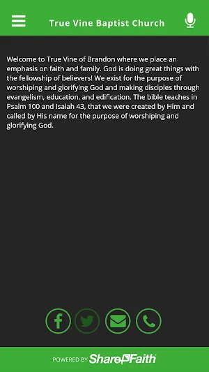 True Vine Baptist Church Screenshot 1