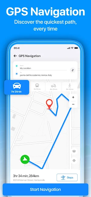GPS Voice Navigation Earth Map Screenshot 0