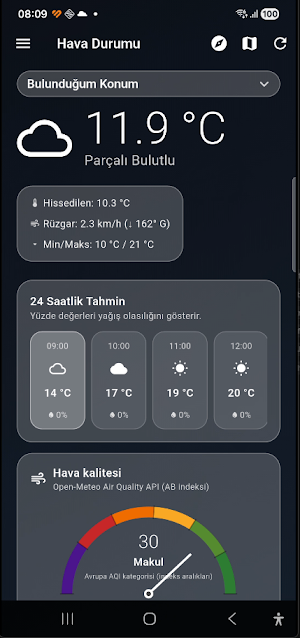 WeatherForecast Screenshot 0