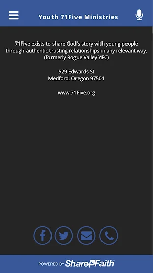 Youth 71Five Ministries Screenshot 2