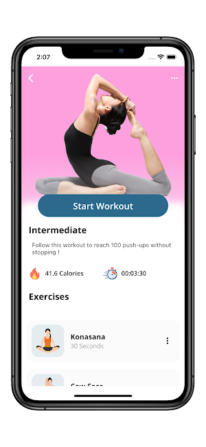 Yoga Workout - Daily Yoga Screenshot 2