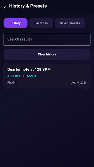 Audio Calc Pad Screenshot 2