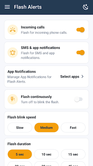 Flash Alerts - Calls & SMS LED Screenshot 3