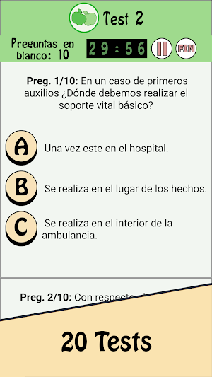 Manipulador De Alimentos Test Screenshot 2