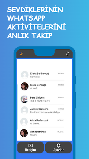 Zetlog Whatsapp için Takip Screenshot 2