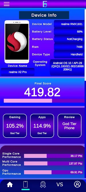 Final Benchmark Screenshot 1