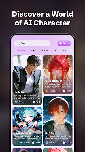 SoulBuzz: Chat with AI Friends Screenshot 1
