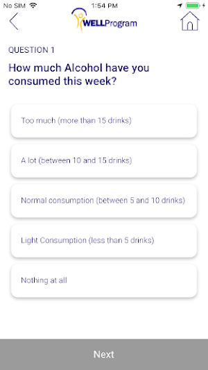 LSUHSC Well mHealth Screenshot 3