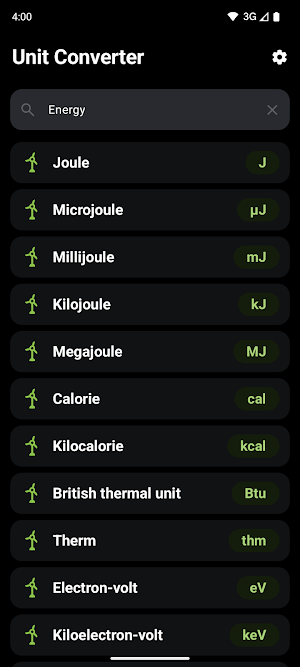 Unit Converter Screenshot 2