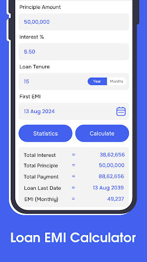 LoanCash - Loan EMI Calculator Screenshot 0
