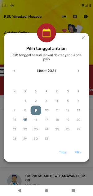 Antrian Online RSU Wiradadi Hu Screenshot 3