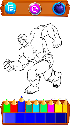 Super Hero Cartoons Coloring Screenshot 1