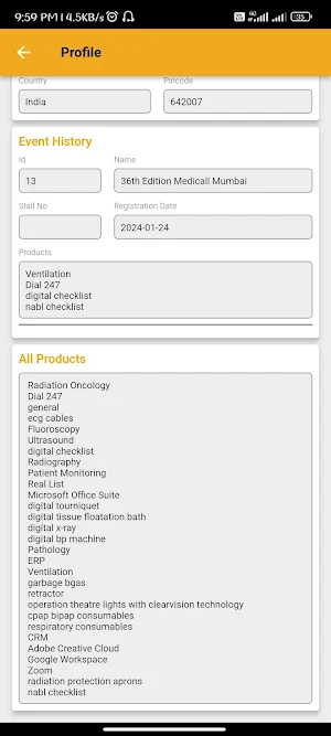 Medicall Expo - Exhibitor Screenshot 3