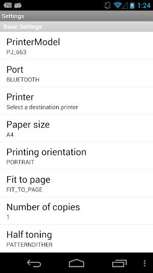 Brother Print SDK Demo Screenshot 1