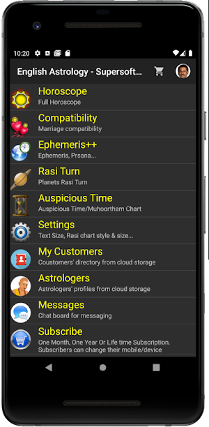 Astrology English (Supersoft Prophet) Screenshot 0