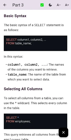 Learn SQL For Beginners 2024 Screenshot 1
