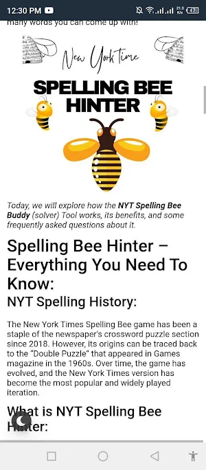 Spelling Bee Solver Screenshot 2