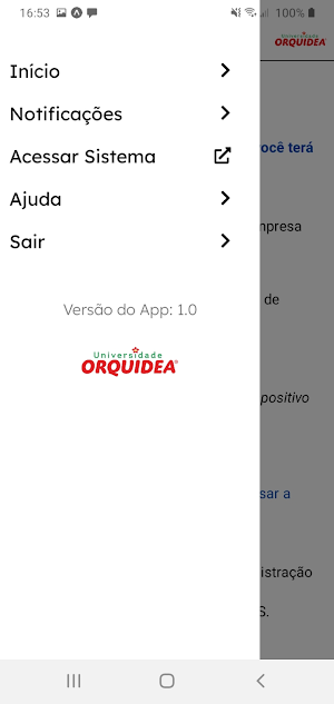 Universidade Orquídea Screenshot 2