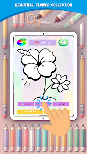 Flower Coloring Fun Screenshot 1