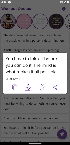 Workout Quotes and Sayings Screenshot 2