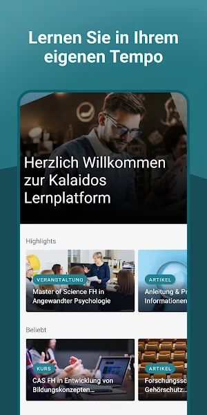 Kalaidos FH Fernstudium Screenshot 0