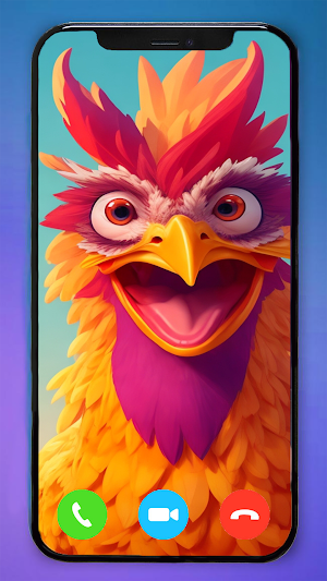 Scary Chicken Video Call Screenshot 0
