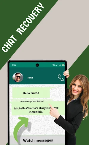Recover Deleted Message: Auto Screenshot 1