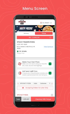 STICKY FINGERS PIZZA Screenshot 1