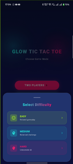 Tic-Tac-Toe Glow Screenshot 2