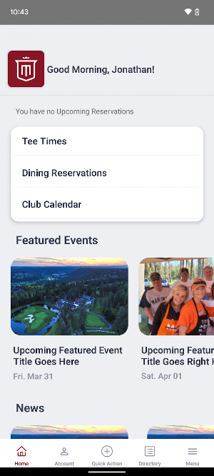 Manito Golf and Country Club Screenshot 1