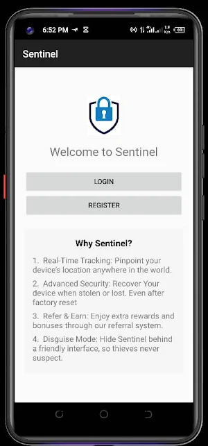 Sentinel Security Screenshot 0