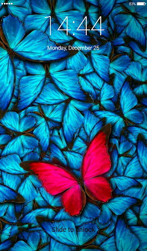 Butterflies Lock Screen Wallpa Screenshot 1