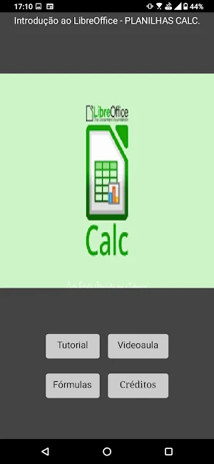 Planilhas eletrônicas Calc Screenshot 0