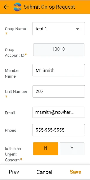 Co-op RequestMatters Portal Screenshot 1