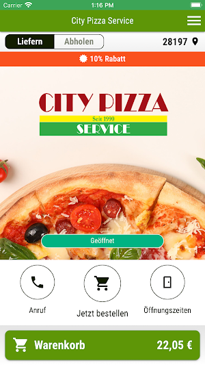City Pizza Service Screenshot 0