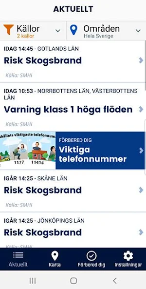 Krisinformation.se Screenshot 0