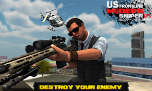 US Frontline Modern FPS Sniper Blood Hunter Shoot Screenshot 2