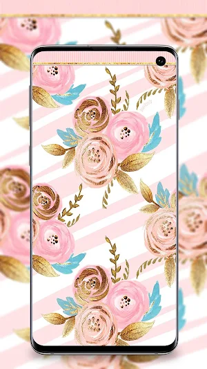 Rose Gold Wallpaper Screenshot 0